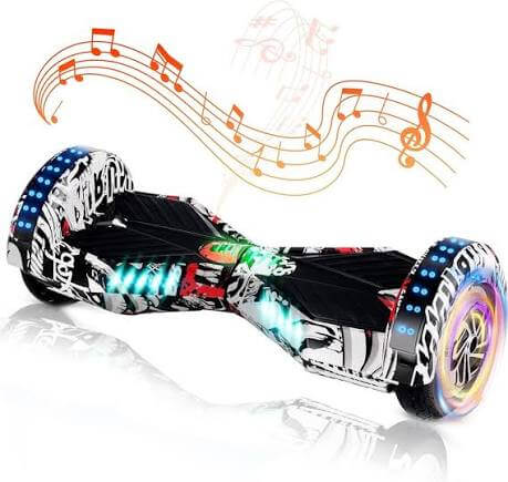 WEELMOTION Hoverboard with Music Speaker and LED Front Lights