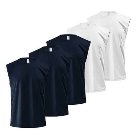 Pack of 5 Sleeveless Shirts
