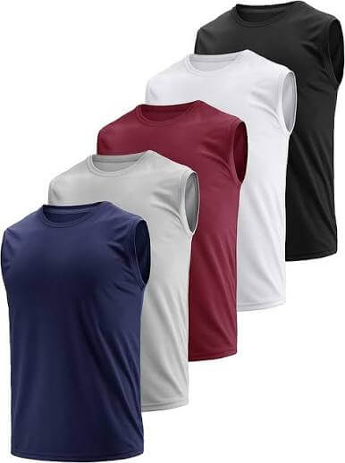 Pack of 5 Sleeveless Shirts