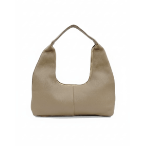 Beige Hobo Shoulder Bag with comfortable shoulder strap