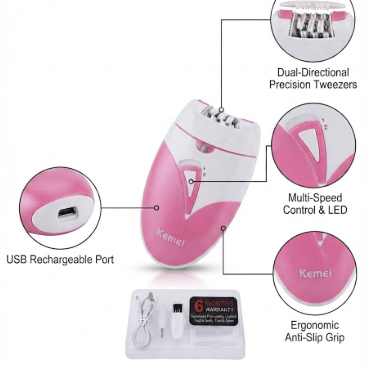 Kemei KM-189A Hair Removal Epilator - Image 4