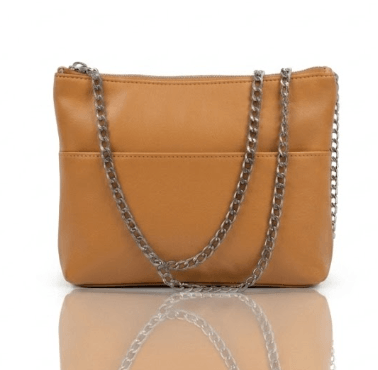 Chain Strap Crossbody Bag for women with elegant PU leather finish