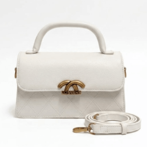 White Formal Shoulder Bag for women with elegant design for office and formal occasions