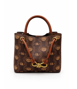 Brown Printed Handbag for women with elegant design for everyday use