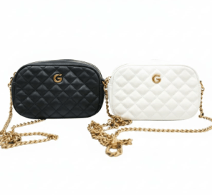 Diamond Quilted Crossbody Bag for women with elegant chain strap and quilted design