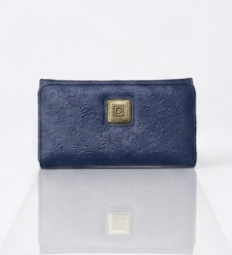 Floral Embossed Long Wallet for Women in premium PU leather
