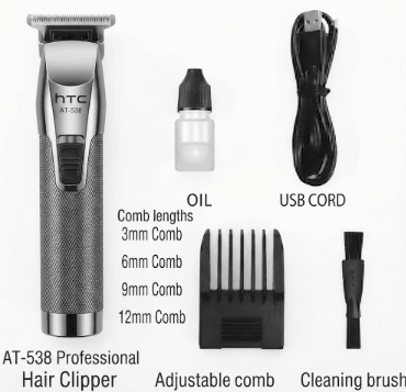 HTC AT-538 Rechargeable Hair Trimmer in Pakistan.