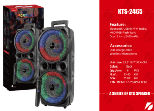 KBroad KTS-2465 RGB Wireless Speaker in Pakistan.