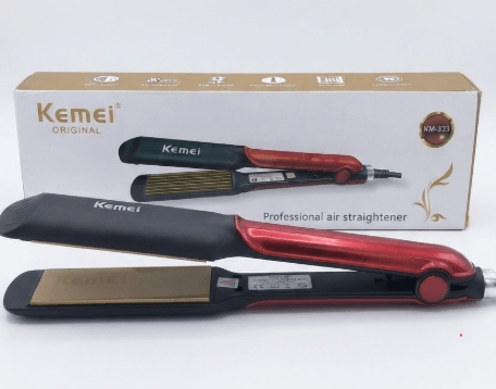 Kemei KM-533 Hair Straightener with adjustable temperature control and ceramic plates