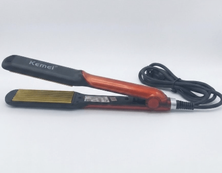Kemei KM-533 Hair Straightener with adjustable temperature control and ceramic plates