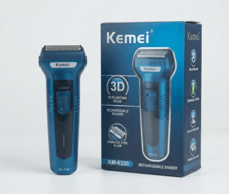 Kemei KM-6330 3-in-1 Hair Clipper with adjustable temperature control and ceramic plates
