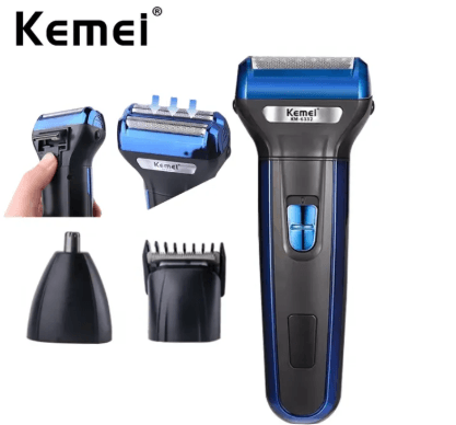 Kemei KM-6332 3-in-1 Grooming Kit with adjustable temperature control and ceramic plates