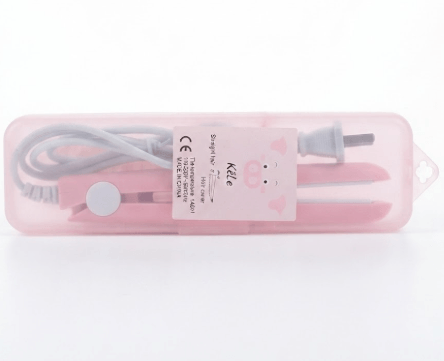 Mini Travel Hair StraightenerCurler with adjustable temperature control and ceramic plates.