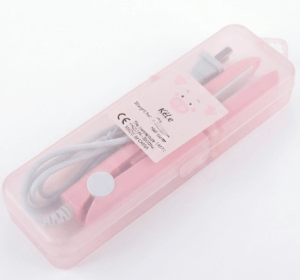 Mini Travel Hair StraightenerCurler with adjustable temperature control and ceramic plates.