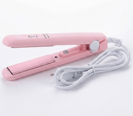 Mini Travel Hair StraightenerCurler with adjustable temperature control and ceramic plates.