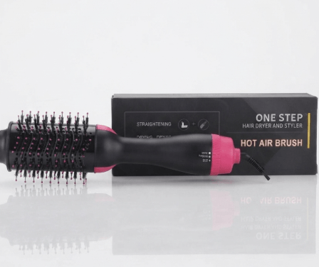 Q.Star One-Step Hot Air Hair Styler with adjustable temperature control and ceramic plates.