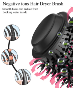 Q.Star One-Step Hot Air Hair Styler with adjustable temperature control and ceramic plates.