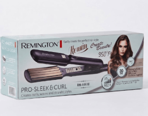 Remington RM-444W Pro-Sleek & Curl with adjustable temperature control and ceramic plates