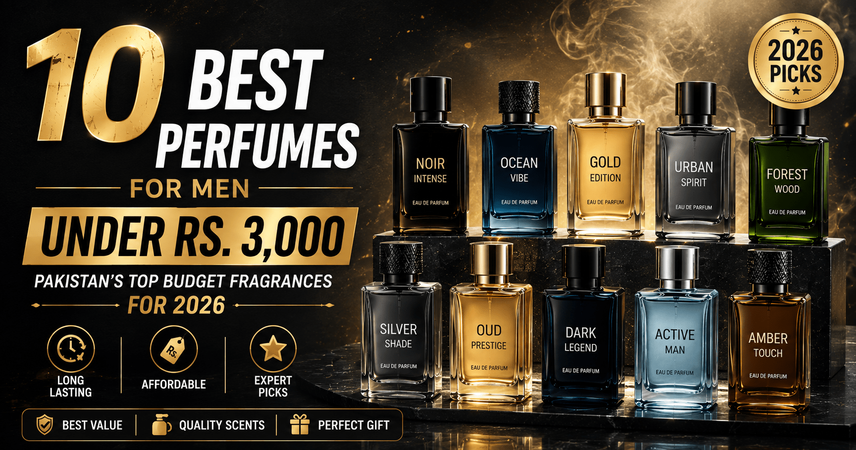 10 Best Perfumes for Men Under Rs. 3,000 in Pakistan