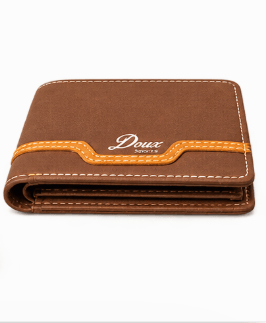 Classic Doux Sports Men's Brown Leather Wallet