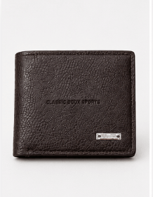 Classic Doux Sports Men's Brown Leather Wallet