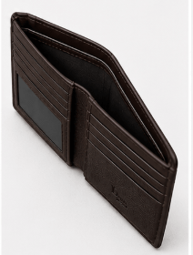 Classic Doux Sports Men's Brown Leather Wallet