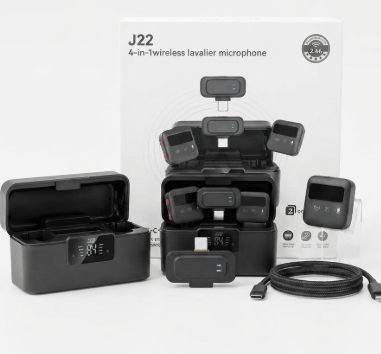 J22 4-Wireless Lavalier Microphone in Pakistan.