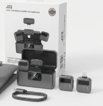 J22 4-Wireless Lavalier Microphone in Pakistan.