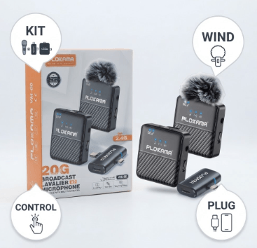 Plokama VM-60 2.4G Wireless Mic Set in Pakistan.