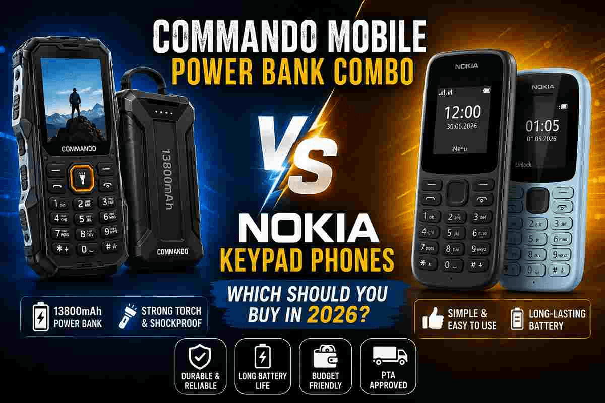 Commando Mobile Power Bank Combo vs Nokia Keypad Phones – Which Should You Buy in 2026?