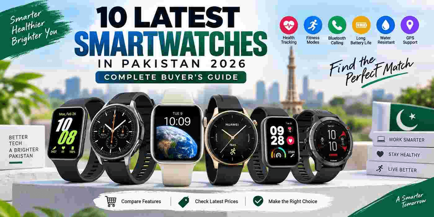10 Latest Smartwatches in Pakistan 2026: Complete Buyer's Guide