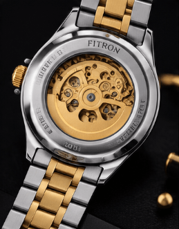 FITRON Skeleton Dial Automatic Watch