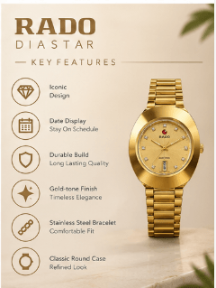 Best Rado DiaStar Men's Luxury Watch in Pakistan