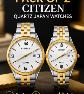 Pack of 2 Citizen Quartz Japan Watches in Pakistan