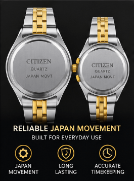 Pack of 2 Citizen Quartz Japan Watches in Pakistan